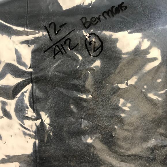 Vintage 80s Bermans Leather Skirt Womens‎ 2 Black A Line - Picture 9 of 9